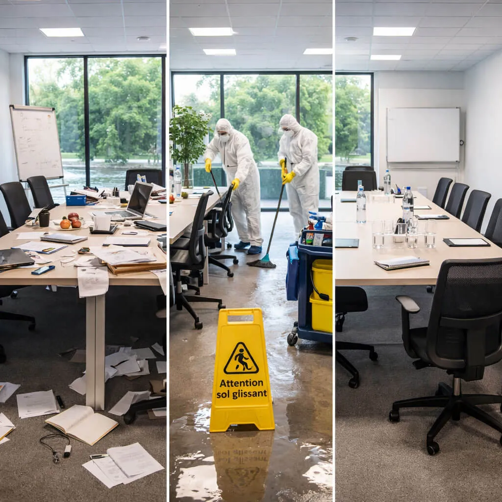 Nettoyage express avant visite client, audit ou remise des clés : s'organiser en 48h